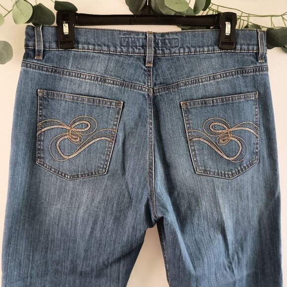 VTG Escada Sport Mid Rise Stretch Jeans Size 42 Medium Wash Designer Denim - Picture 5 of 6